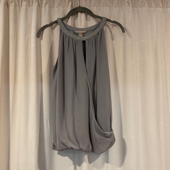 Banana Republic Charcoal Sleeveless Blouse - Picture 1 of 5